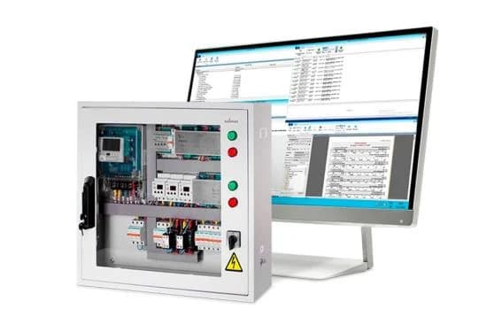 Шкаф учёта и АРМ SCADA на АО «ПолиграфКартон»